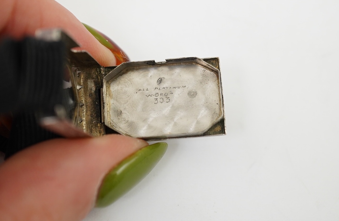 An Art Deco lady's diamond cocktail watch, 1920s